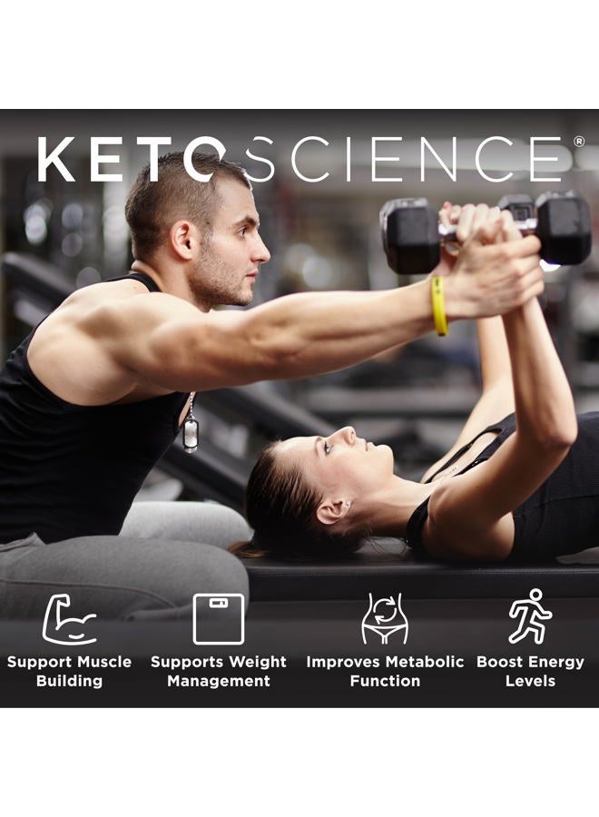 Keto Science مكمل غذائي من كيتو ساينس - مشروب وجبة كيتوني بالشوكولاتة، غني بالدهون الثلاثية متوسطة السلسلة والبروتين، محشو بالكولاجين والفيتامينات والمعادن، مناسب للكيتو والباليو، لفقدان الوزن، (14 حصة)، 20.49 أونصة - Image 3