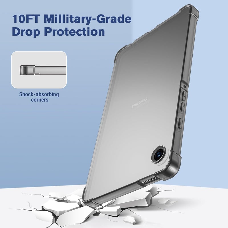 Procases Clear Case For Galaxy Tab A9 8.7 Inch 2023, Slim Light Transparent Cover For Tab A9 8.7" Sm-X110/X115/X117 -Tinted Black - Image 4