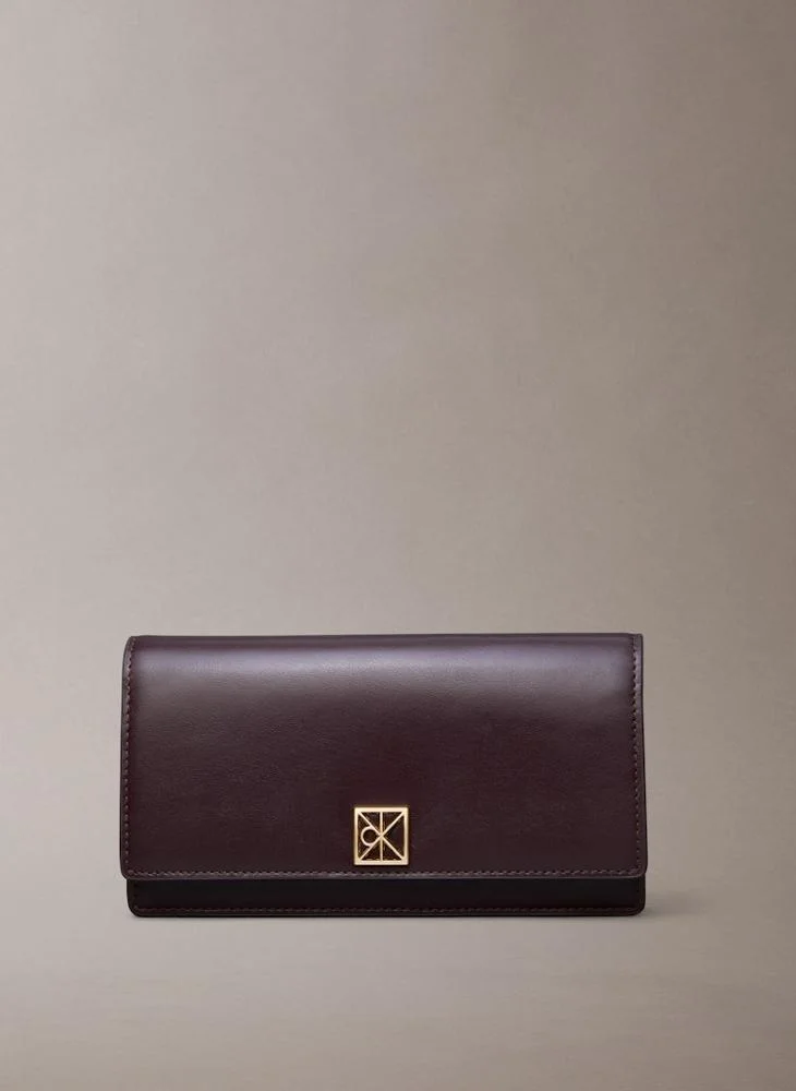 CALVIN KLEIN Emblem Hardware Long Bifold Wallet