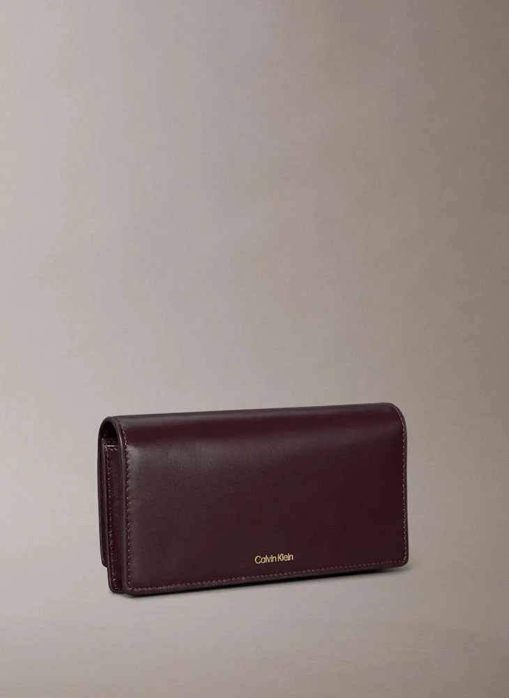 CALVIN KLEIN Emblem Hardware Long Bifold Wallet