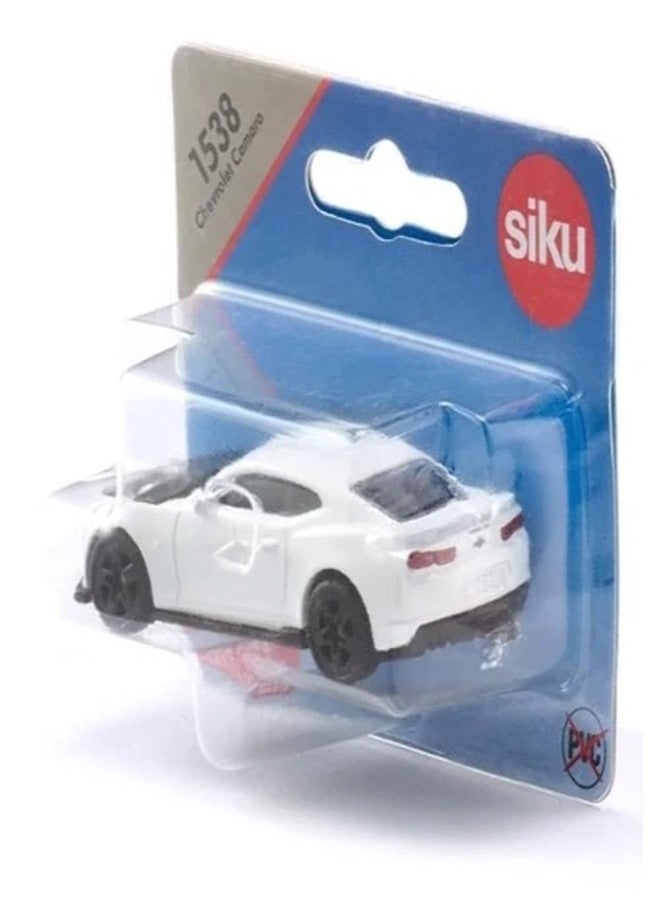 Siku 1538, Chevrolet Camaro, Metal/Plastic, White, Opening Bonnet, Trailer Hitch - Image 3