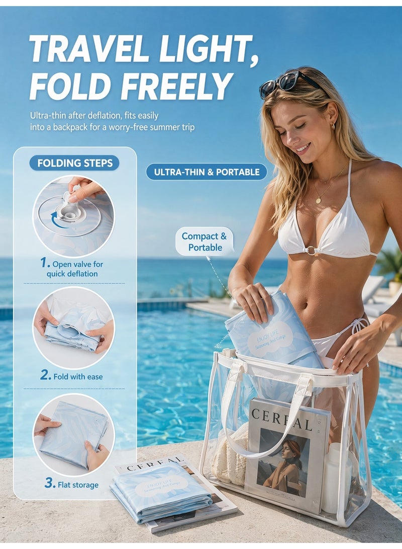 BS Children's Swim Ring | Toddler Pool Ring with Side Handles | Safe, Extra-Thick Floating Aid | Suitable for Children Aged 3–7 | Portable Outdoor Baby Water Play Ring. - Image 4