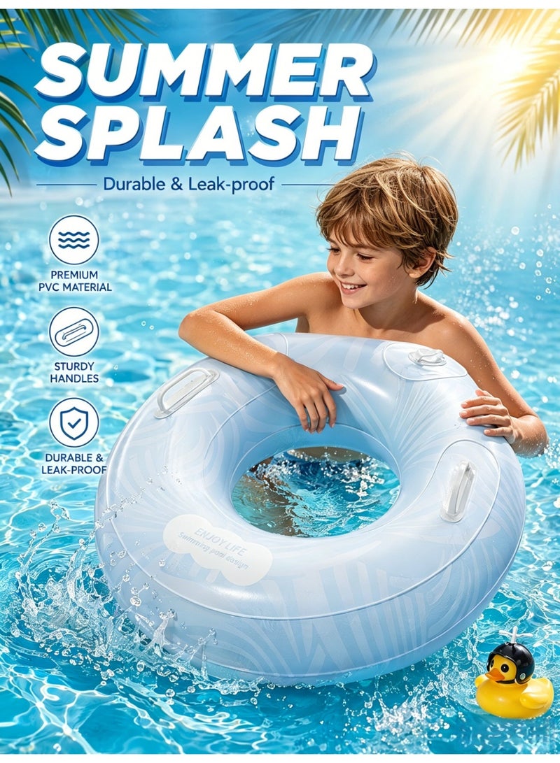 BS Children's Swim Ring | Toddler Pool Ring with Side Handles | Safe, Extra-Thick Floating Aid | Suitable for Children Aged 3–7 | Portable Outdoor Baby Water Play Ring. - Image 2