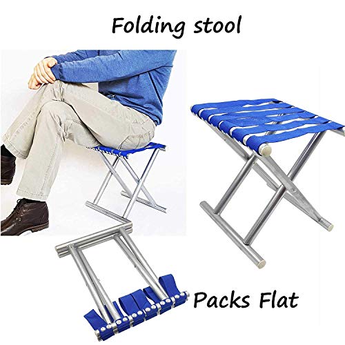 Zurato Collapsible Camping Stools Fishing Chair Picnic Beach Lightweight Foldable Step Stool, Garden Chair, Comfort Fishing Stool Hiking - Image 5