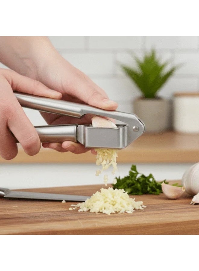 هراسة ثوم ستانلس ستيل فاخرة – أداة قوية لهرس الثوم بسهولة وسرعة في المطبخ - Image 2