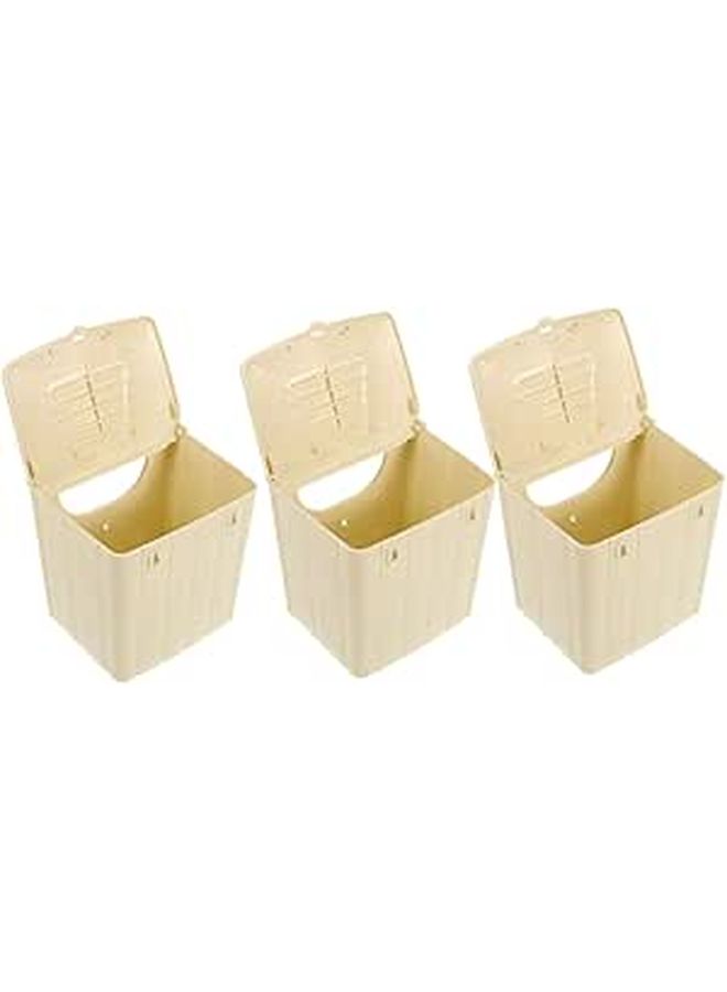 Bird Breeding House with Ventilation for Parakeets Cockatiels Bluebirds 3 Pcs Set - Image 1