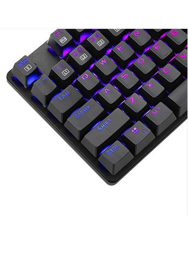 روك بو بورا RGB 87 مفتاح الميكانيكية لعبة لوحة المفاتيح USB لوحة المفاتيح السلكية - Image 3