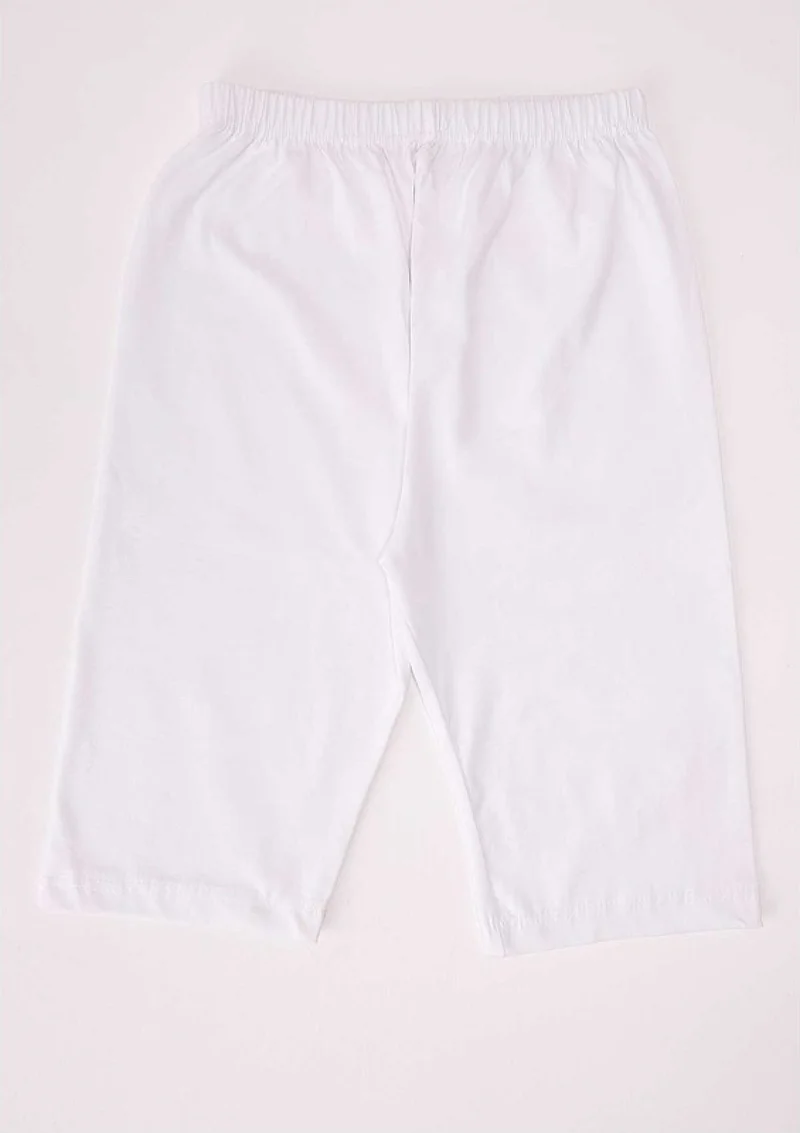 توتكو 2 Pieces White Color Short Leggings