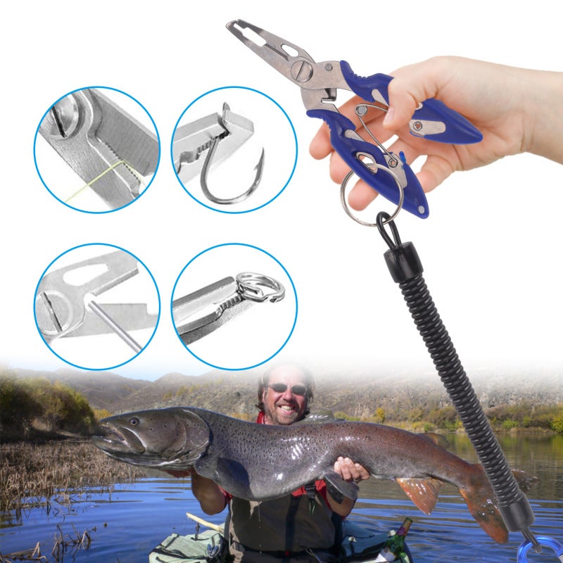 WeiHeng Fishing Tool Kit Fishing Hook Remover Tool Fish Lip Gripper Digital Fish Scale Fishing Pliers with Fishing Lures Baits Tackle - Image 5