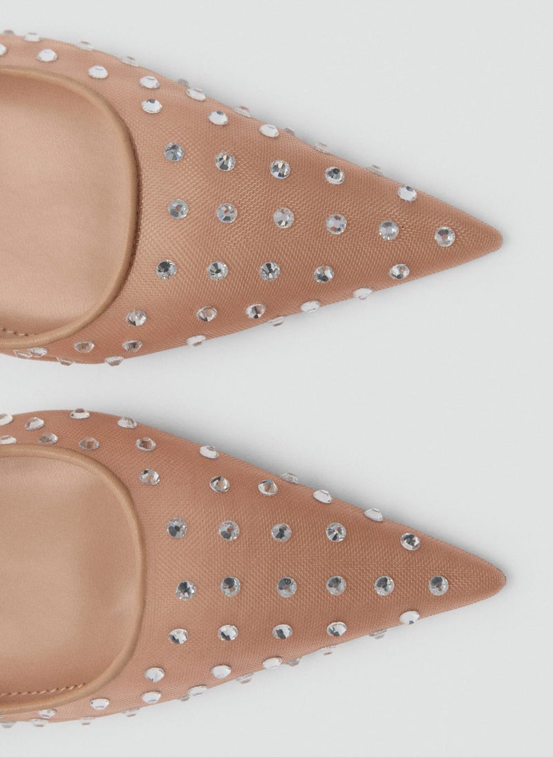 MANGO Casual Crystal Heel Shoe  - Image 5