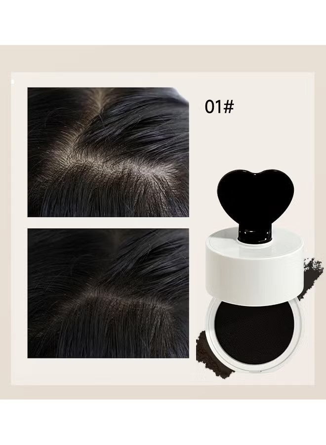 kakashow Hair Shadow Powder,Hairline Powder, Shadow Powder Quickly Covers Hair Roots, Brow and Beard Lines Anti-Smudge 48 Hours, For Bald Spots, Forehead Grooming Powder Instant Coverage for Hairline (Black) - Image 4