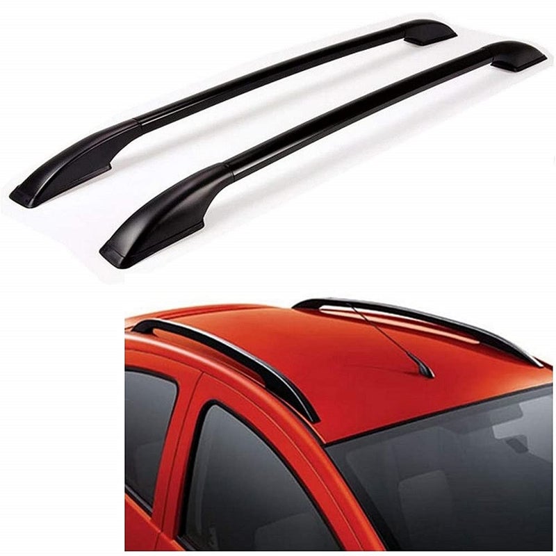 SPREADX Car Non-Drilling Metal Roof Rail Black Set Suitable for Maruti Suzuki Alto K-10 2022 - Image 2