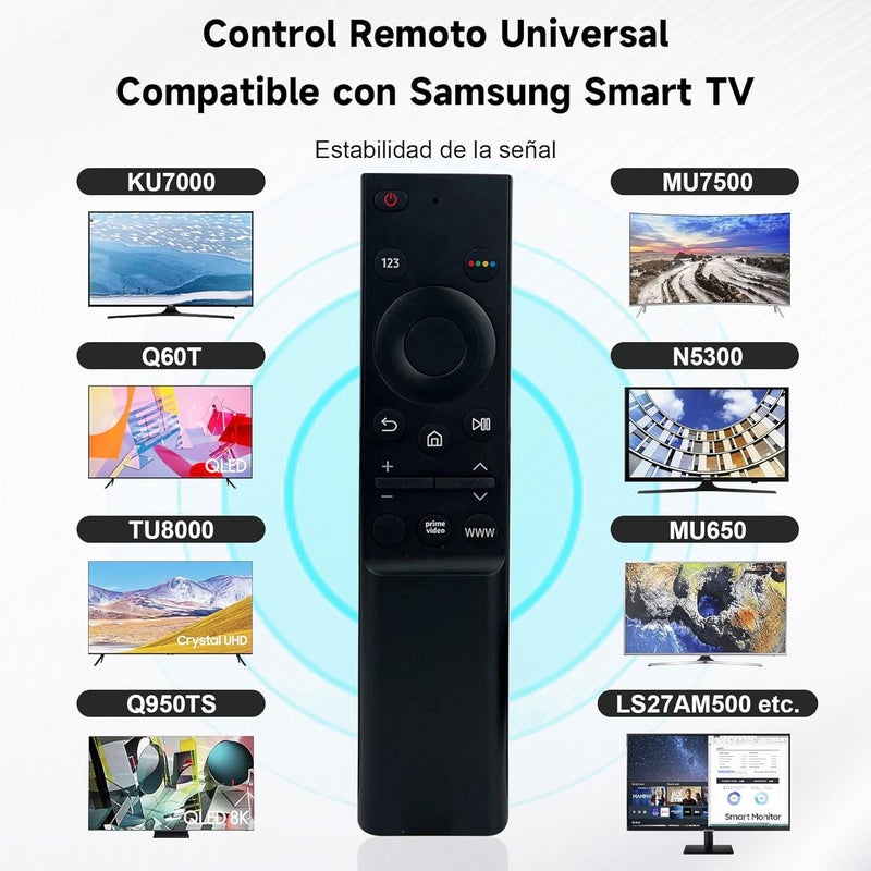 SlaBao جهاز تحكم عن بعد متوافق مع تلفزيون سامسونج AU7000 4K UHD الذكي موديلات 2021 BN59-01358D، جهاز تحكم عن بعد بديل لـ Samsung UE43AU7100U UE43AU7500U UE50AU7100U QN85Q70AAGXZS UE65AU7 - Image 5