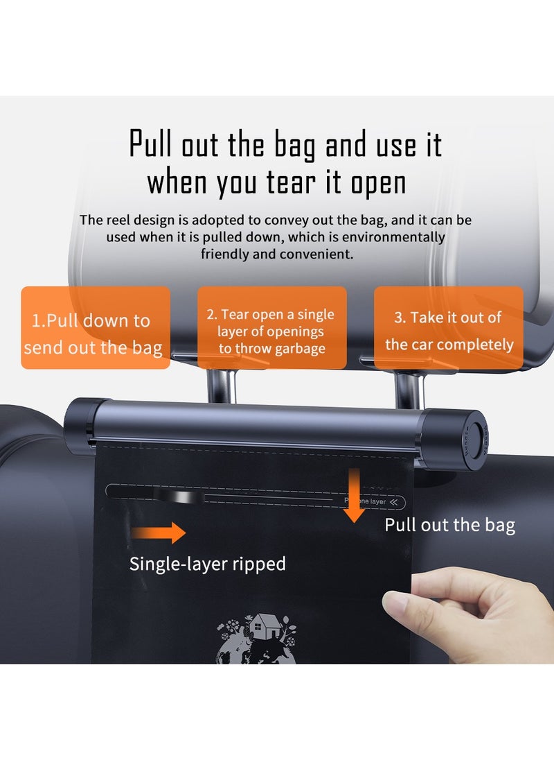 Generic - Roller Type Trash Can, Aluminium Alloy Rotating Store Design Garbage Can For Car, Car Trash Bag Hanging Car Trash Can Waterproof - Image 1