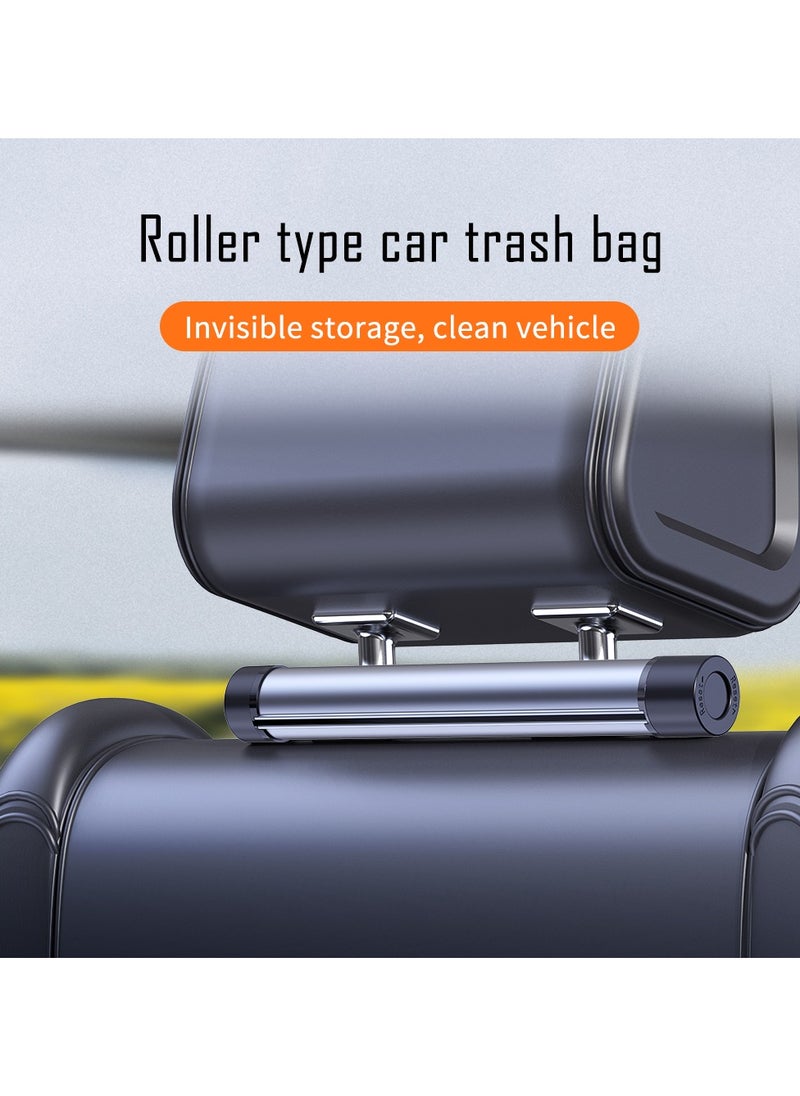 Generic - Roller Type Trash Can, Aluminium Alloy Rotating Store Design Garbage Can For Car, Car Trash Bag Hanging Car Trash Can Waterproof - Image 1