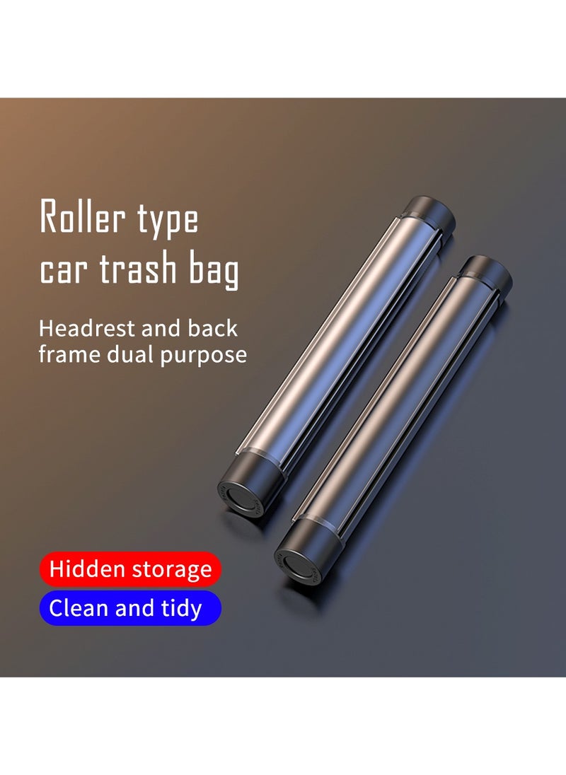 Generic - Roller Type Trash Can, Aluminium Alloy Rotating Store Design Garbage Can For Car, Car Trash Bag Hanging Car Trash Can Waterproof - Image 1