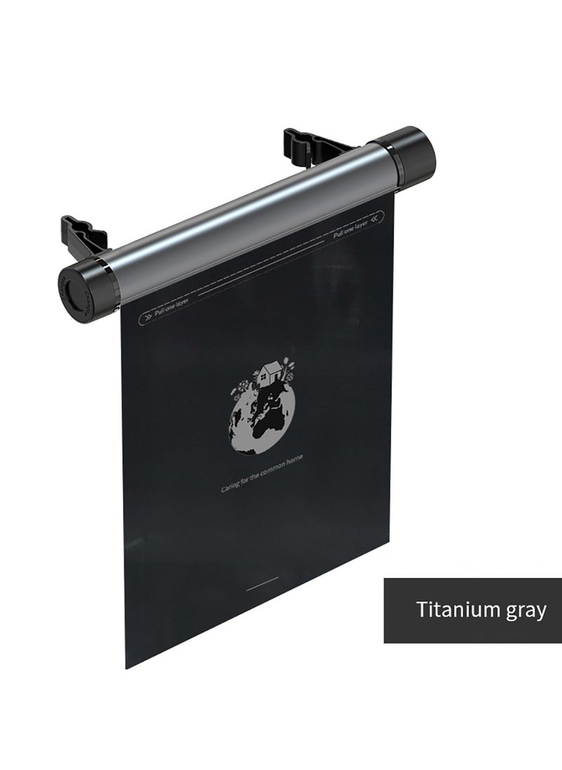 Generic - Roller Type Trash Can, Aluminium Alloy Rotating Store Design Garbage Can For Car, Car Trash Bag Hanging Car Trash Can Waterproof - Image 1