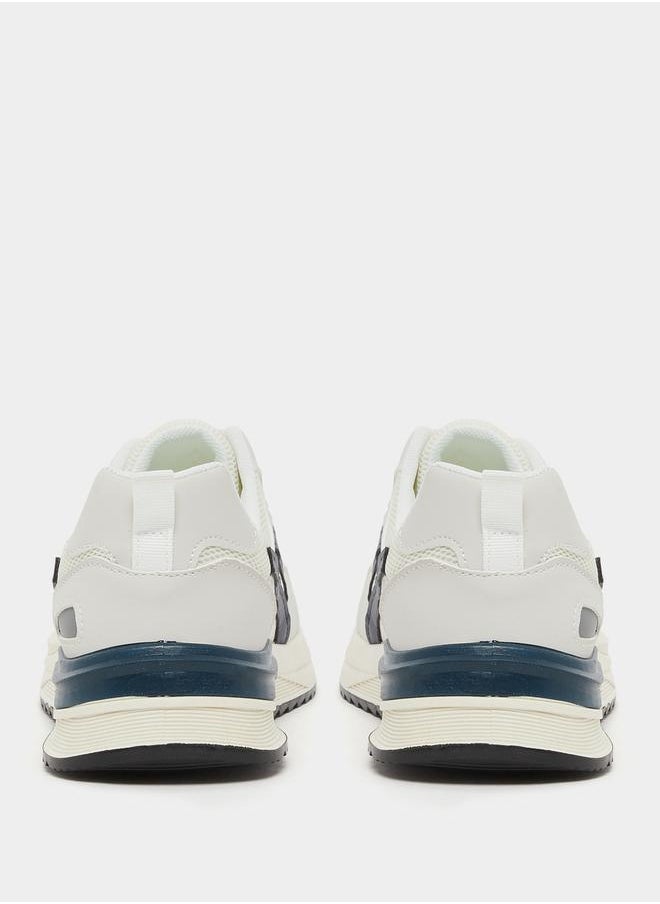 Styli - Textured Chunky Sole Lace Up Sneakers by Styli - Image 1