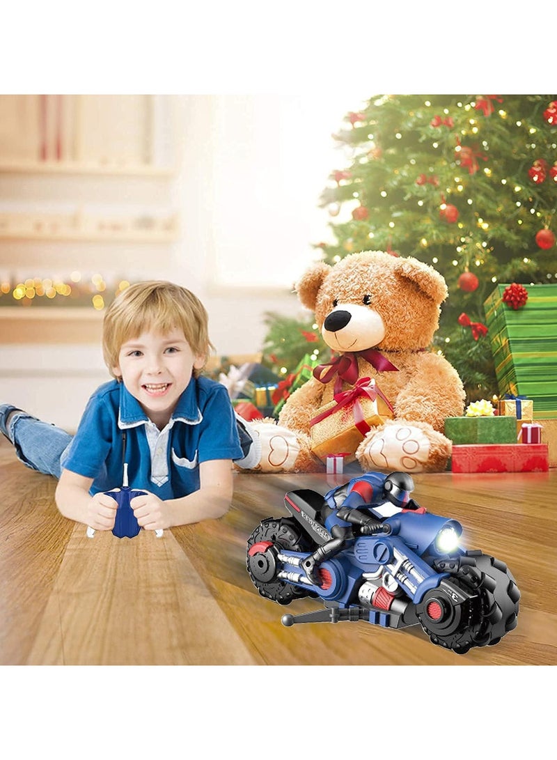 general 2.4Ghz RC Stunt Drift Bike Racing - 1/10 R/C High Speed Whirlwind Motorcycle & Riding Figure with 360 Spinner Wheel Action - Image 4