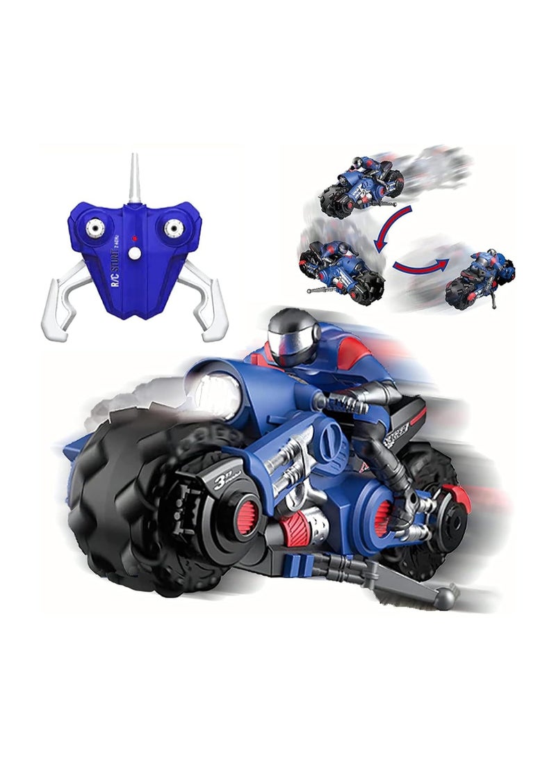 general 2.4Ghz RC Stunt Drift Bike Racing - 1/10 R/C High Speed Whirlwind Motorcycle & Riding Figure with 360 Spinner Wheel Action - Image 1