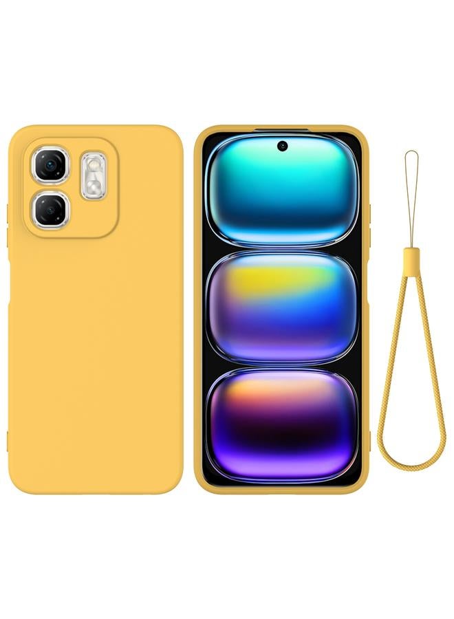 اس-توب جراب لهاتف Infinix Hot 50i بلون سادة من السيليكون السائل المقاوم للسقوط بتغطية كاملة - Image 1