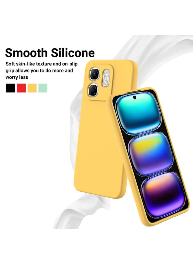 اس-توب جراب لهاتف Infinix Hot 50i بلون سادة من السيليكون السائل المقاوم للسقوط بتغطية كاملة - Image 3