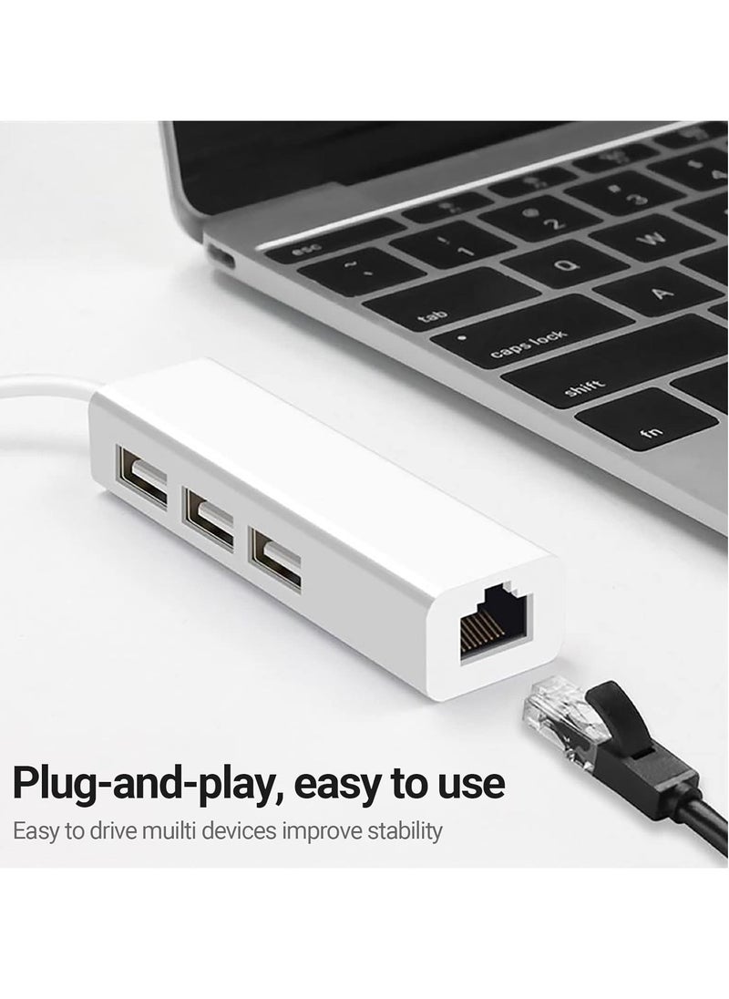 ProOne ProOne USB 3.0 Hub Ethernet Adapter, 3 Port USB 3.0, Gigabit Network Converter, RJ45 Lan Ethernet Adaptor, Compatible with MacBook Pro/Air, iMac Pro, Surface Pro, Chromebook, Switch Console  - Image 5