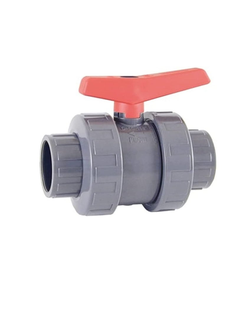 Cepex PVC Heavy Duty Water Supply Pipe Fittings for Swimming Pool, Agriculture, Irrigation & Commercial Plumbing Use (2 Inch, Union Ball Valve (Anti Block))  - Image 1