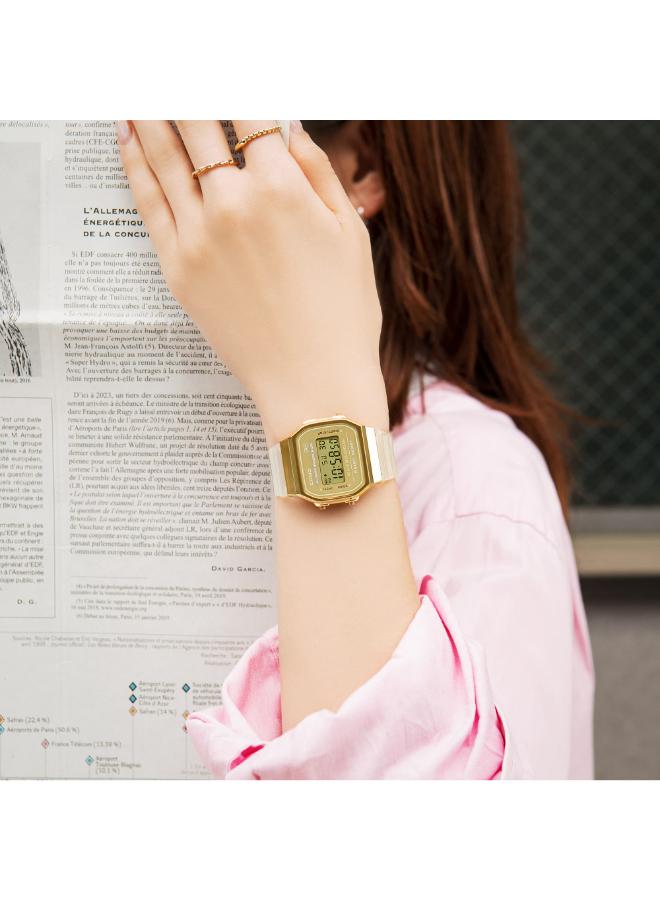 CASIO Unisex Resin Digital Watch A168XESG-9ADF - 36.3 mm - Image 4