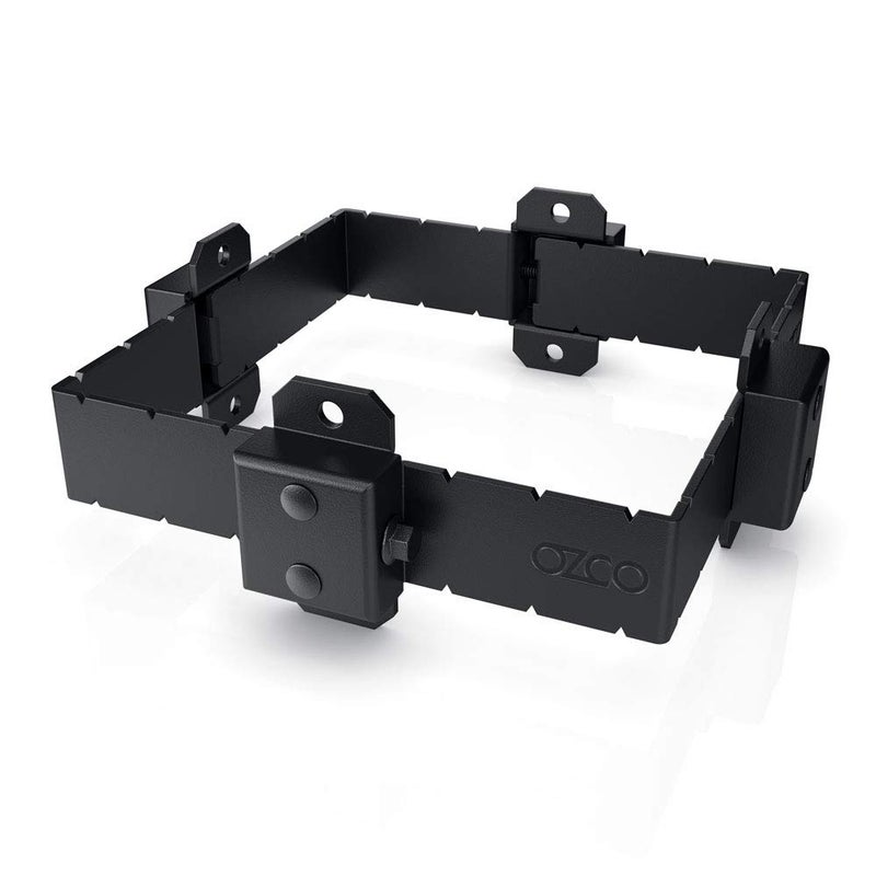 Ozco شريط عمود أوزكو آيرونوود 8x8 مع أجهزة مطابقة من الفولاذ المجلفن المطلي بالبودرة السوداء لتراكيب الخشب الخارجية 51787