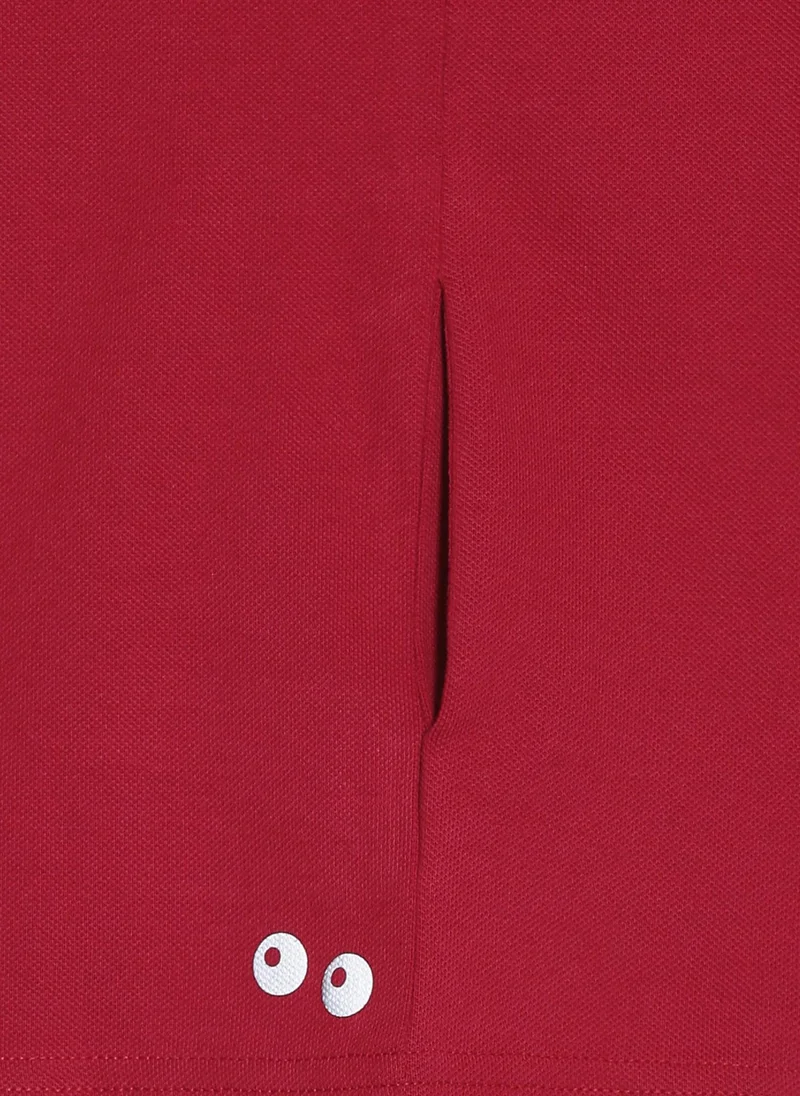 Pilolo Classic Unisex Knit Cotton Polo Red