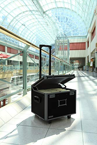 Vaultz Locking Mobile File Chest, Letter/Legal Files, 17.5" X 15.5" X 14.5", Black - Image 5