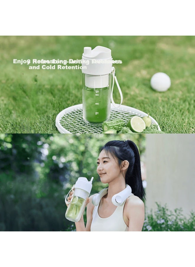 Olayks Instant Double-layer Glass Juicer Cup Hollow Insulated Portable Juicer Multifunctional Small Household Juice Blender Fresh Fruit And Vegetable Juicer With Ice Crushing Travel Cup - Image 3
