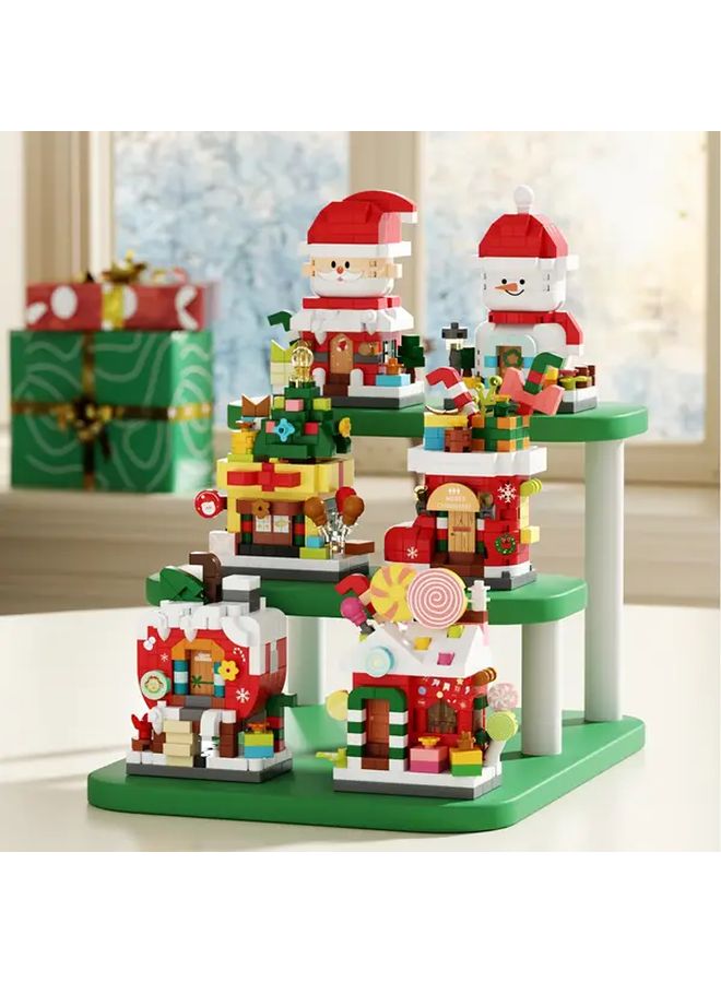 K464 DIY Building Blocks Christmas Series Desktop Decoration Holiday Gift - Image 2
