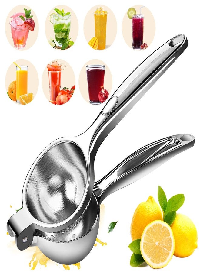 GIUOIDUOPremium Lemon Squeezer, Large Heavy Duty Handhelp Juicer for LemonSqueezer, Stainless Steel Hand Press Citrus Juicer, Lime Squeezer Bar Tool, Manual Citrus Press - Image 1