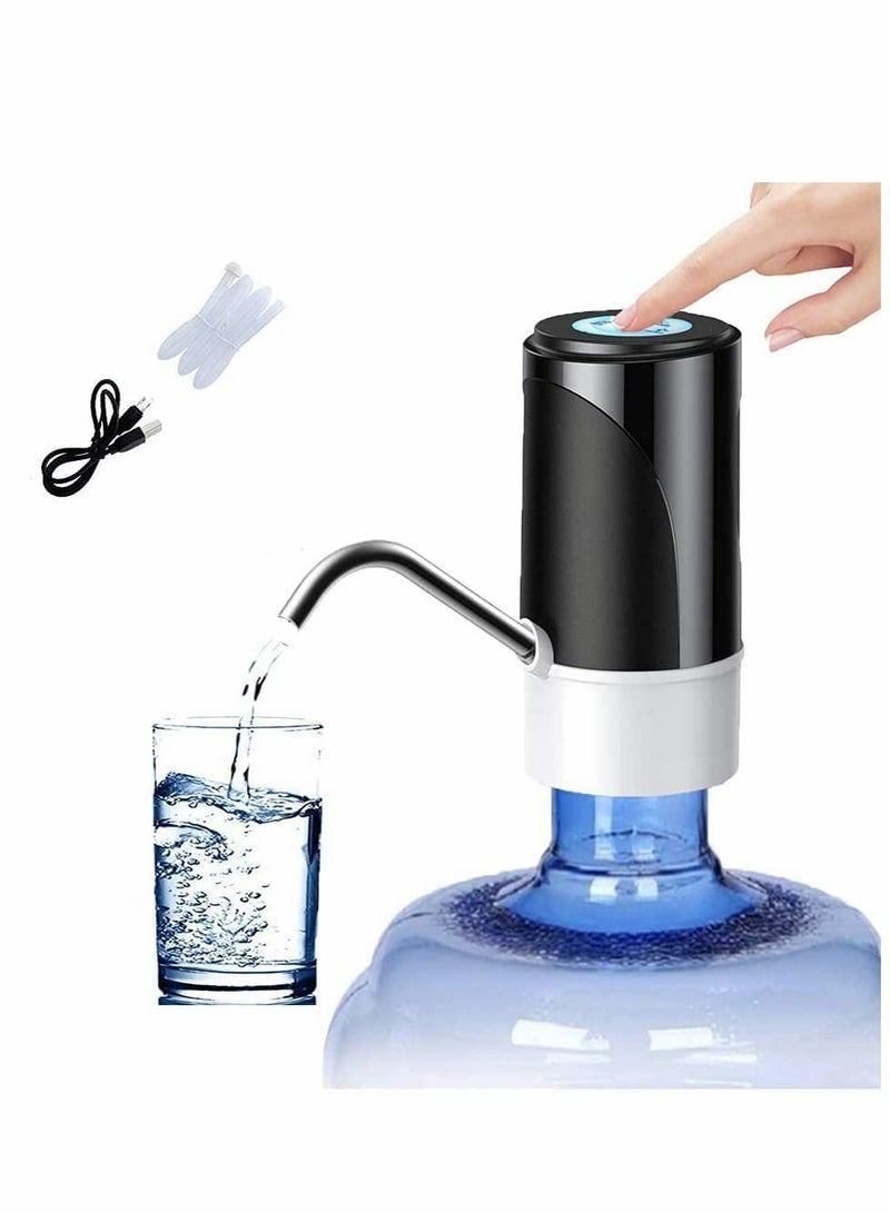 KASTWAVE Water Bottle Pump Electric 5 Gallon Water Bottle Dispenser Automatic Portable Water Dispenser Pump Fit 5Gallon Universal Bottle USB Charging Drinking Water Pump for Home Office Travel - Image 1