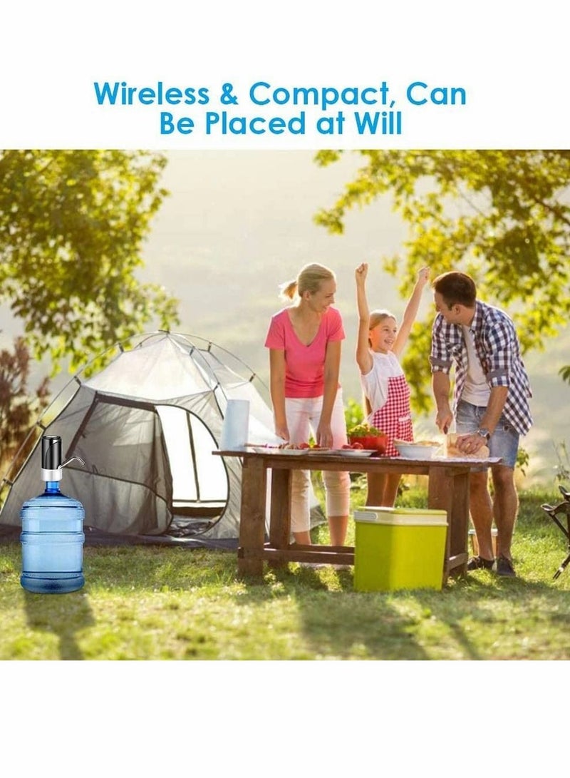 KASTWAVE Water Bottle Pump Electric 5 Gallon Water Bottle Dispenser Automatic Portable Water Dispenser Pump Fit 5Gallon Universal Bottle USB Charging Drinking Water Pump for Home Office Travel - Image 5