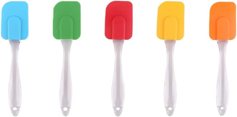 Black Olive Silicone Cooking Spatula With Plastic Handle - Heat Resistant, Flexible Kitchen Scraper For Baking, Mixing & Cooking - Non-Stick Safe Turner For Cake Batter, Cream & Sauces(Multicolor,1Pc) - Image 2