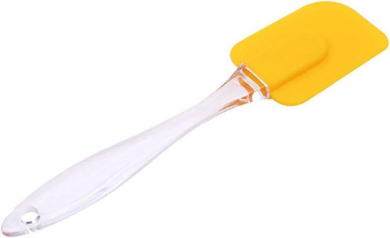 Black Olive Silicone Cooking Spatula With Plastic Handle - Heat Resistant, Flexible Kitchen Scraper For Baking, Mixing & Cooking - Non-Stick Safe Turner For Cake Batter, Cream & Sauces(Multicolor,1Pc) - Image 1