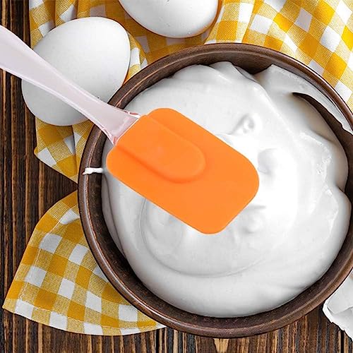 Black Olive Silicone Cooking Spatula With Plastic Handle - Heat Resistant, Flexible Kitchen Scraper For Baking, Mixing & Cooking - Non-Stick Safe Turner For Cake Batter, Cream & Sauces(Multicolor,1Pc) - Image 5