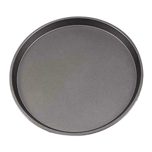BAKEFY BAKEFY � Non-Stick Carbon Steel Round Cake Pizza Baking Tray Oven Pan Plate (Black, 23 cm and 26 cm) - Image 5