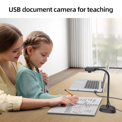Gawervan Document Camera for Teachers and Classroom, Gawervan USB Webcam/Doc Camera Built-in Mic— Mac OS, Windows, Chromebook Compatible for Live Demo, Web Conferencing, Distance Learning, Remote Teaching - Image 4