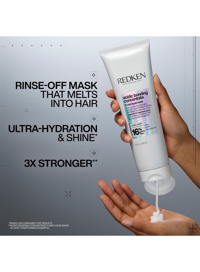 Redken Bonding Hair Mask for Dry, Damaged Hair Repair | Acidic Bonding Concentrate | Hydrating 5 Minute Hair Mask | For All Hair Types - Image 2