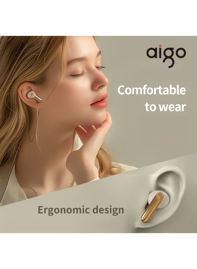 Aigo 5.4 Wireless Headphones with a Microphone, TWS In-Ear Sports Headphones, Stereo In-Ear Headphones with an LED Display, And Wireless Running Ear Hooks, Suitable for Gifts - Image 2
