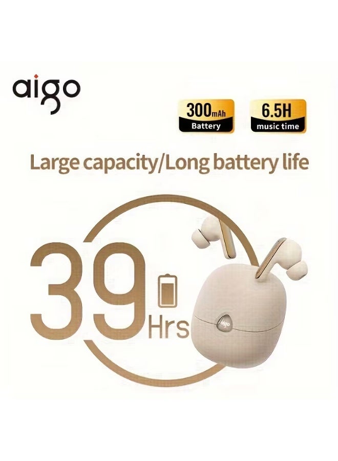 Aigo 5.4 Wireless Headphones with a Microphone, TWS In-Ear Sports Headphones, Stereo In-Ear Headphones with an LED Display, And Wireless Running Ear Hooks, Suitable for Gifts - Image 5