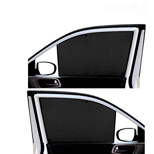Auto Pearl Black Z Window Plug-in Half Sun Shades Car Curtain Compatible with Scorpio N 2022 (Set of 6) Color Black - Image 4