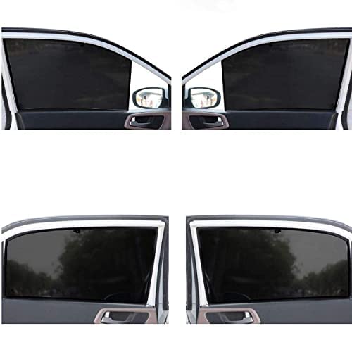 Auto Pearl Black Z Window Plug-in Half Sun Shades Car Curtain Compatible with Scorpio N 2022 (Set of 6) Color Black - Image 3