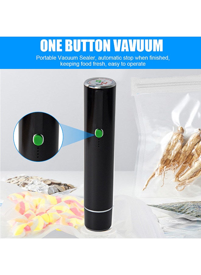 Handheld Vacuum Sealer Machine Portable USB Type-C Charging Cordless 2-in-1 Automatic Food Vacuum Saver Sealer and Vacuum Sealer Bags with Sealing Bags for Food Storage and Preservation  - Image 5
