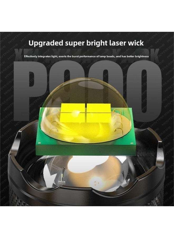 Outdoor Strong Light Flashlight Multi-function Telescopic Zoom Lighting P50 Wick Strong Light Flashlight High Power-Product Specifications:P50 ￥telescopic Zoom  - Image 4