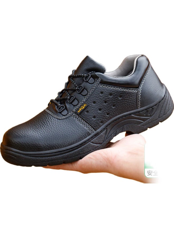 Old housekeeper Laoguanjia Safety Shoes For Men, Summer Breathable Steel Toe Anti-Smashing Anti-Puncture Waterproof Oil-Resistant Work Functional Shoes 114 39 - Image 3